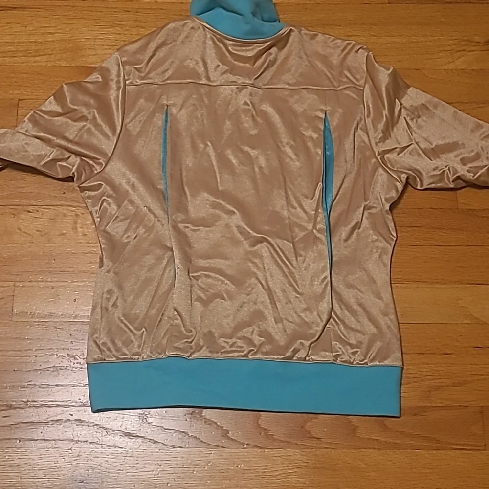 Vintage Puma Gold and Teal Tracksuit Jacket Size XL